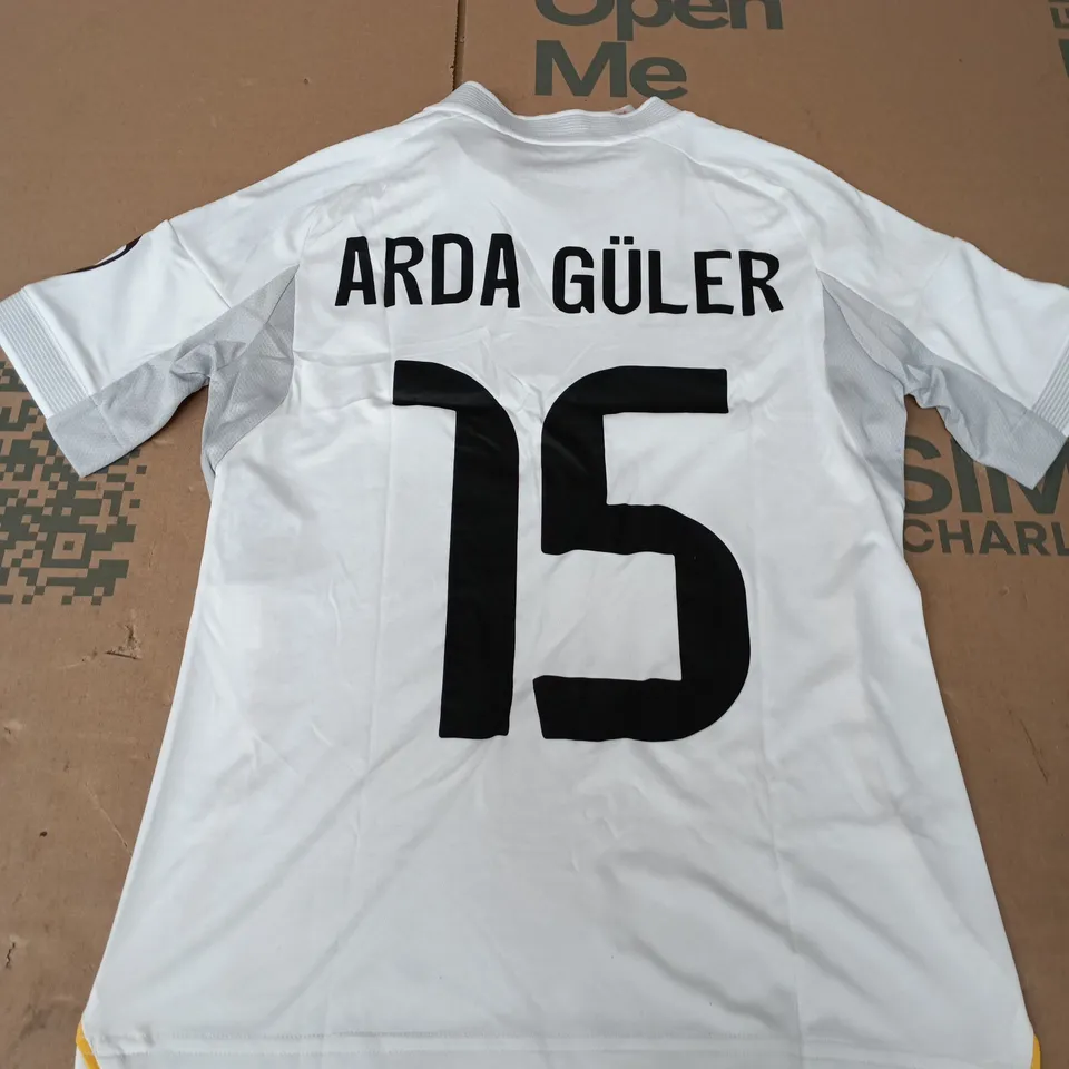 ADIDAS REAL MADRID KIDS HOME JERSEY #15 ARDA GULER - UK 11/12Y