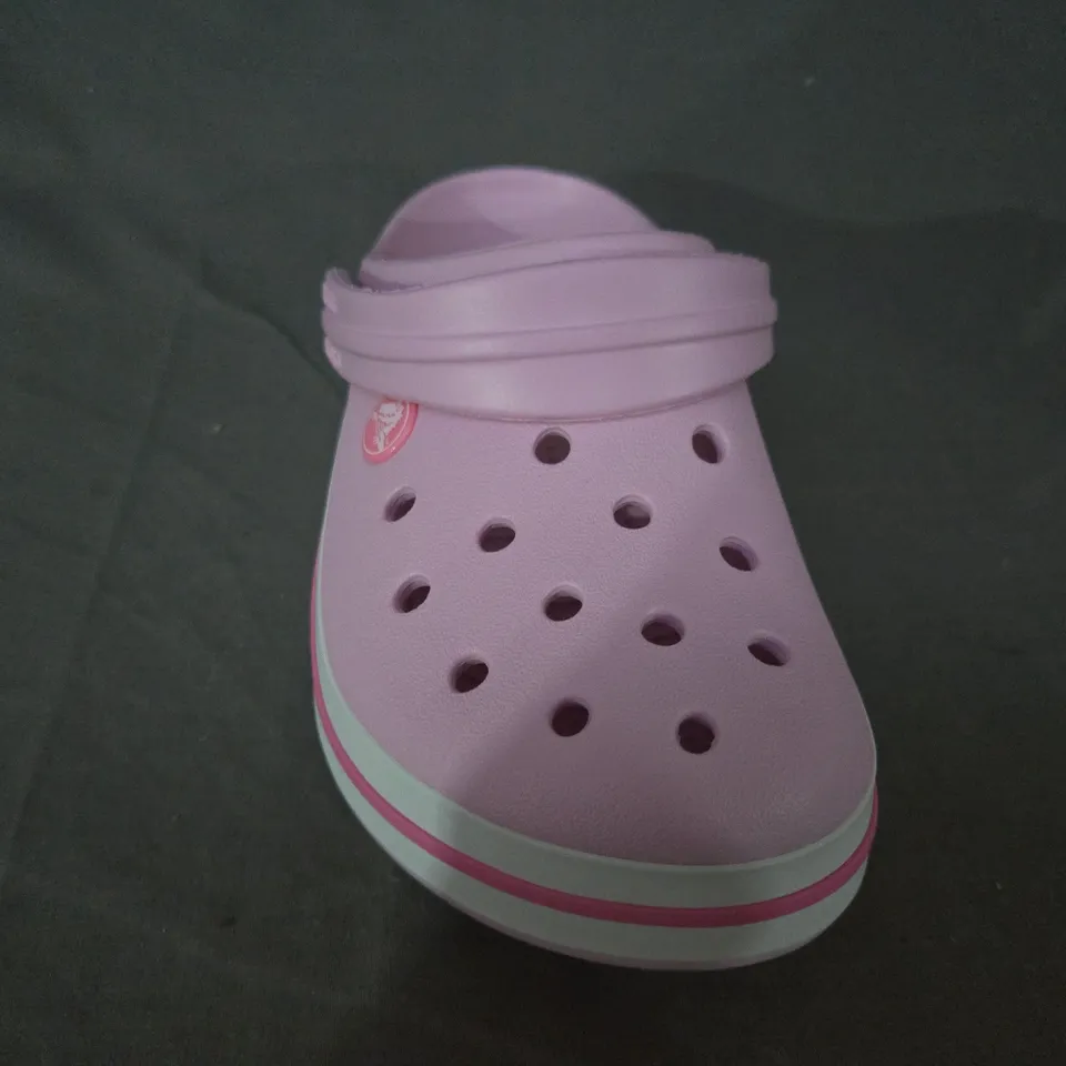 PAIR OF CROCS CROCBAND KID'S CLOGS IN PINK UK SIZE J4