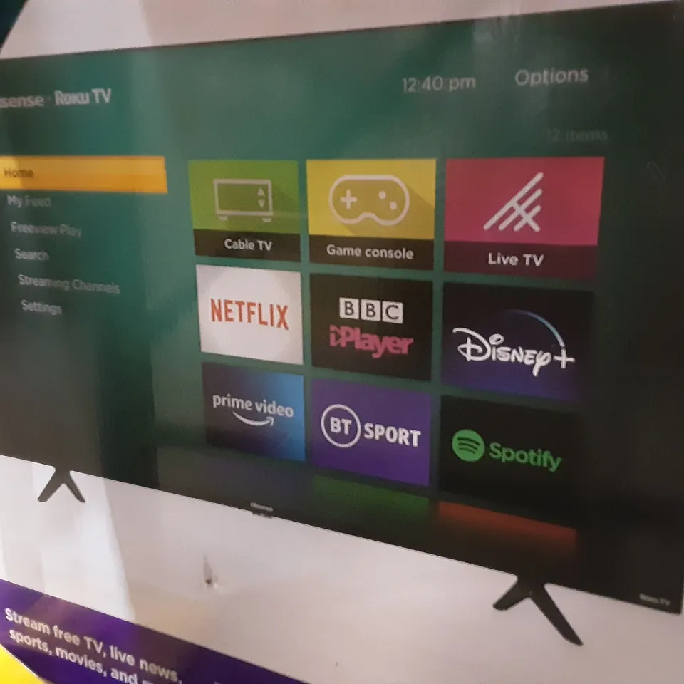 BOXED HISENSE ROKU SMART 4K TV 50" R7 SERIES