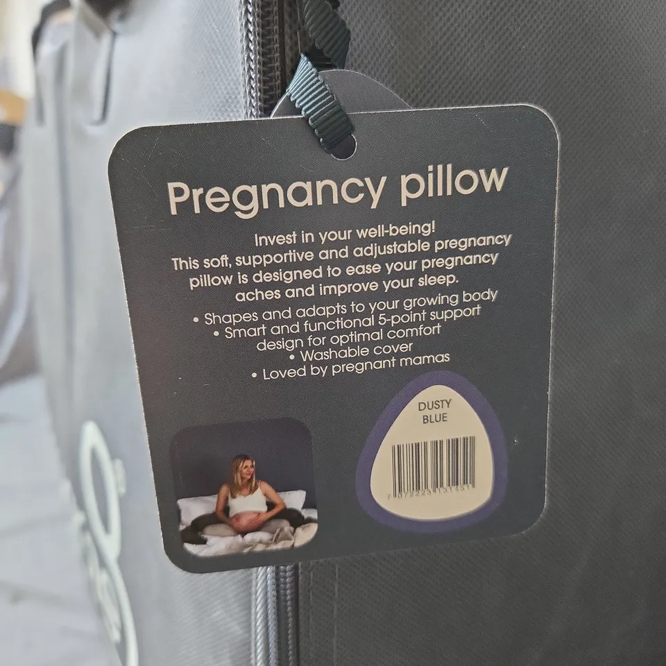 BBHUGME PREGNANCY PILLOW – DUSTY BLUE