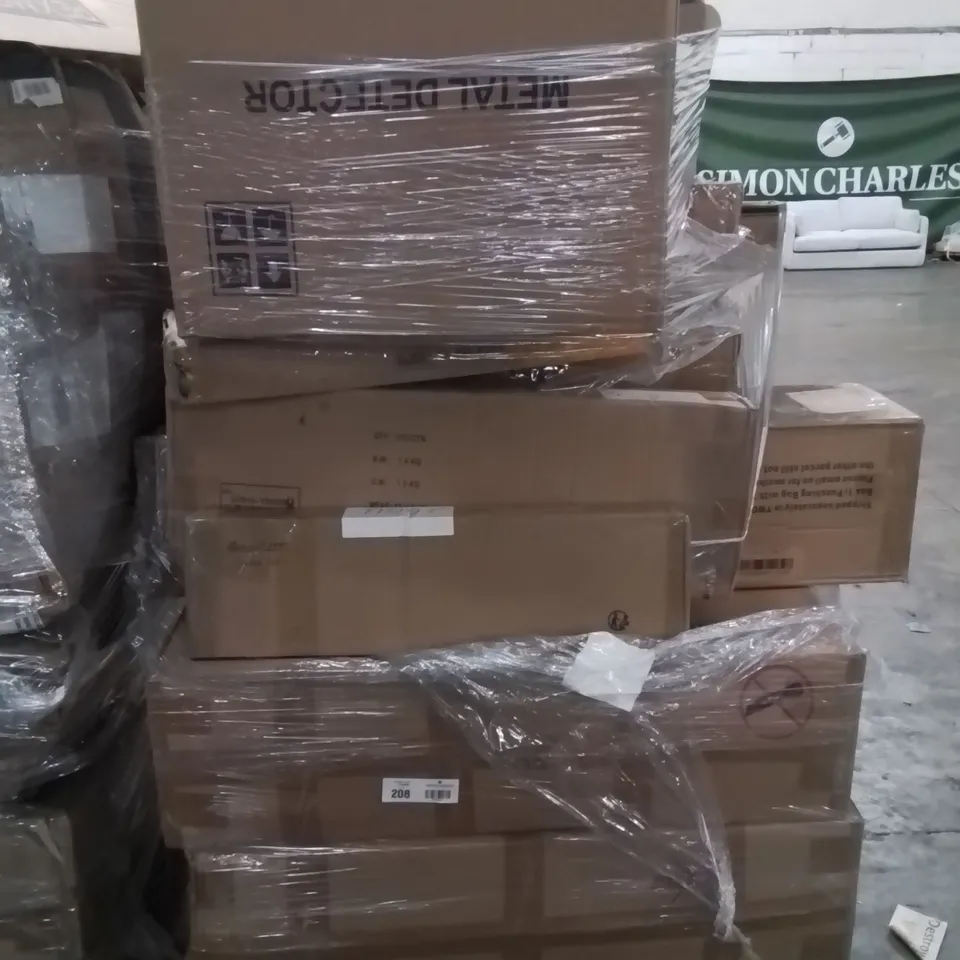 PALLET CONTAINING ASSORTED ITEMS TO INCLUDE: GREY PET BEDS ECT.