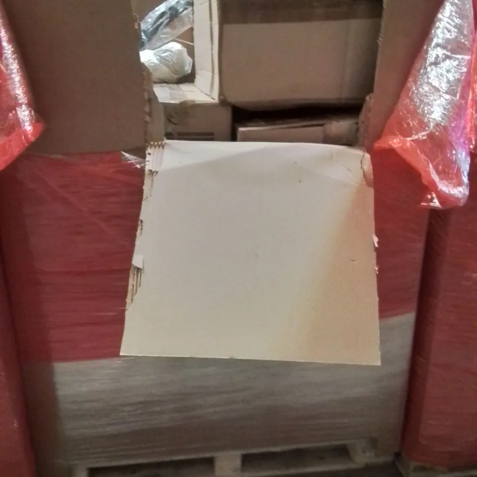 PALLET CONTAINING VARIOUS ASSORTED ITEMS TO INCLUDE:PICTURE FRAME, SHOE STORAGE BOXES, CAMERA DANCE MAT AND OTHER ASSORTED ITEMS...