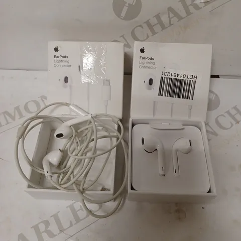 LOT OF 2 APPLE LIGHTNING CONNECTOR EARPODS