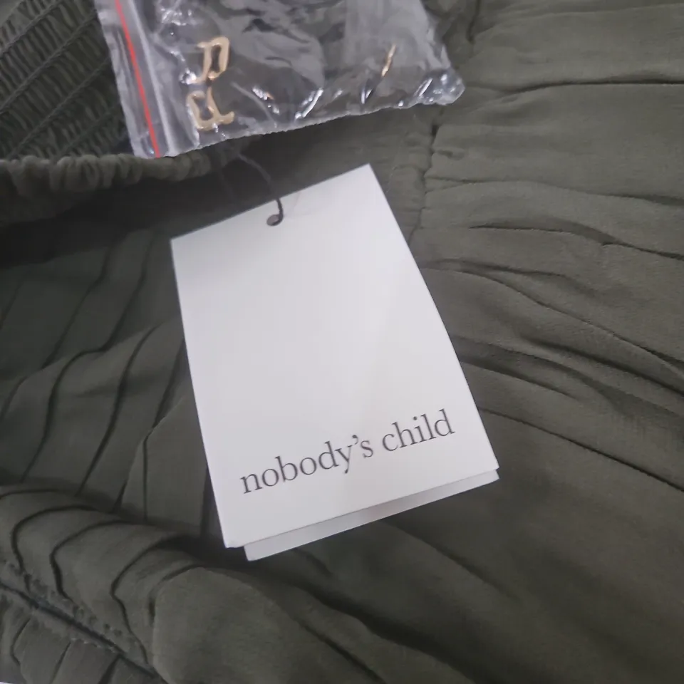 NOBODY'S CHILD KHAKI MIDAXI DRESS – UK 10 (EU 38) – NWT