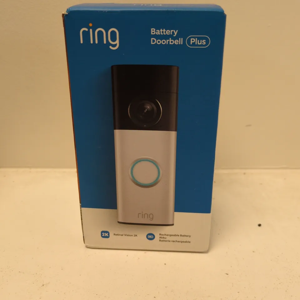 RING BATTERY DOORBELL PLUS – BOXED