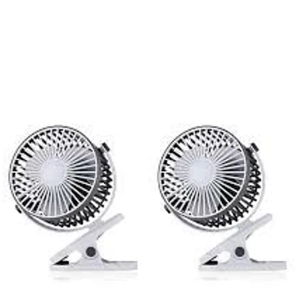 BELL AND HOWELL SET OF 2 CLIP ON FANS