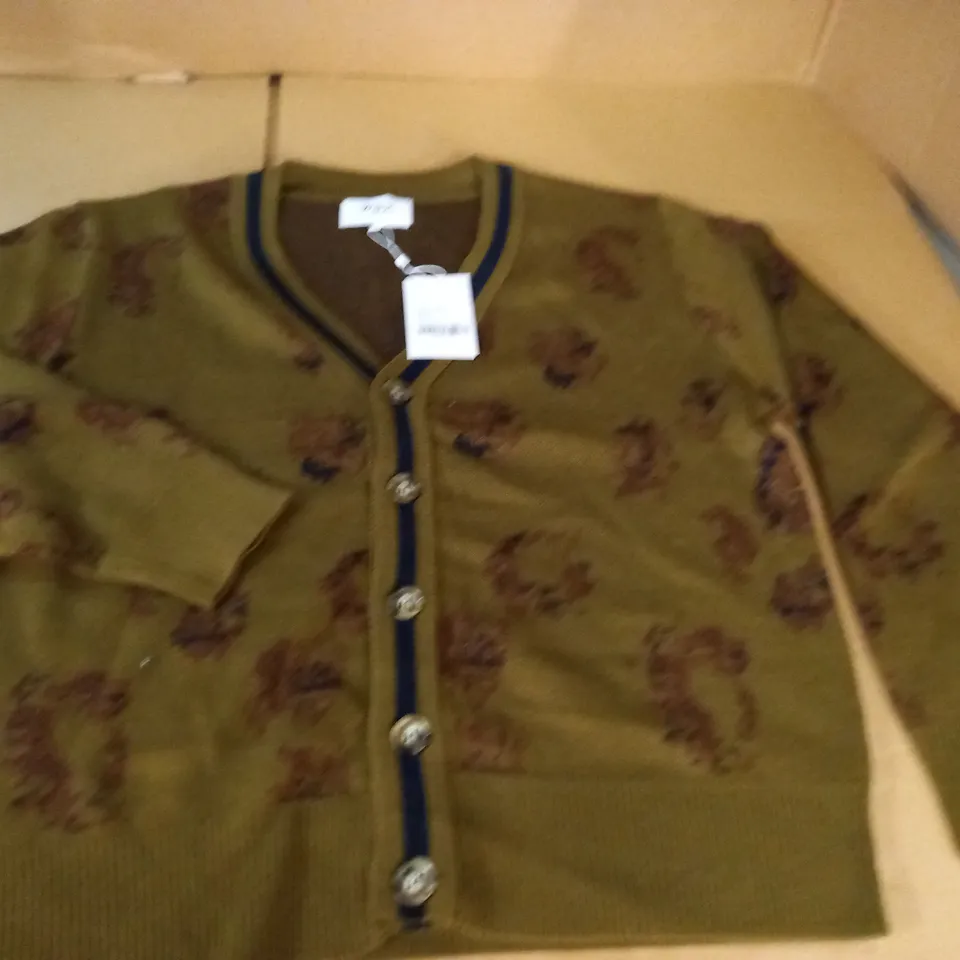 WAX SCHILL CARDIGAN IN PARD MOSS - M