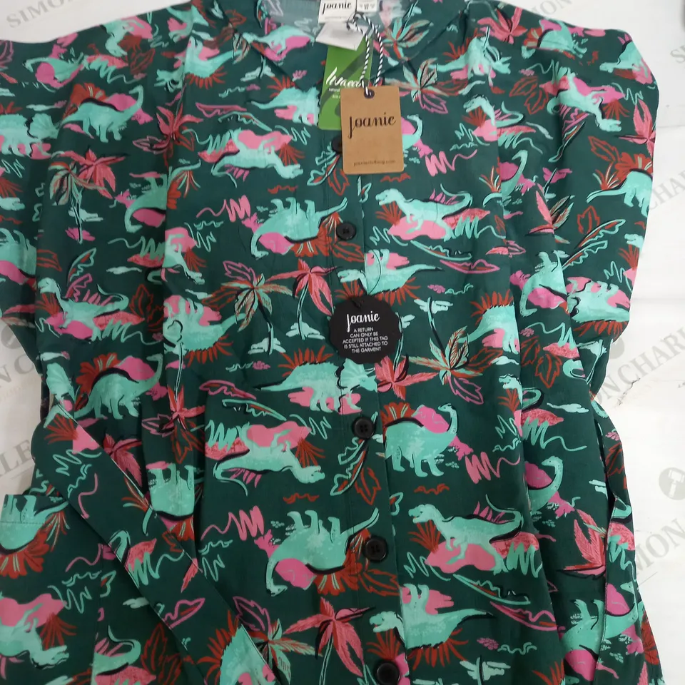 JOANIE MEROTI DINOS GARDENS GREEN DRESS -  UK 22