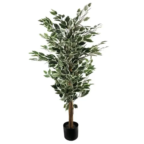BOXED 130cm FAUX FICUS TREE IN POT LINER (1 BOX)