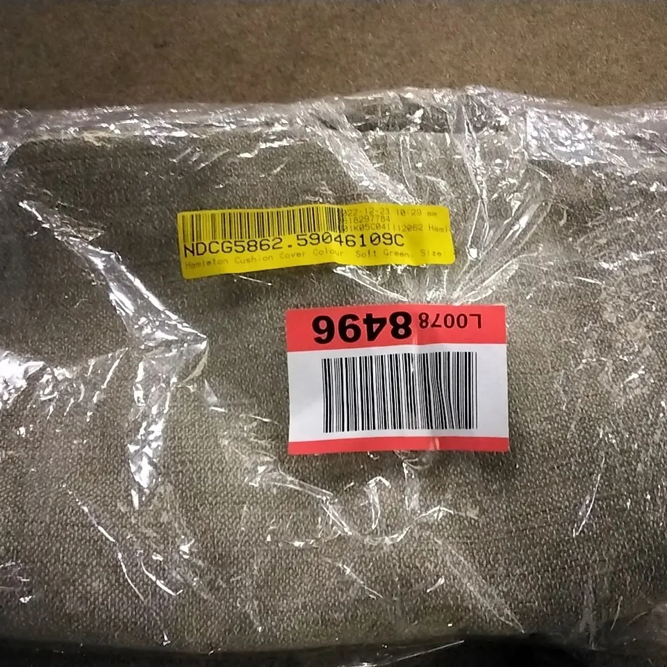 HAMLETON CUSHION COVER COLOUR: SOFT GREEN, SIZE NOT SPECIFIED