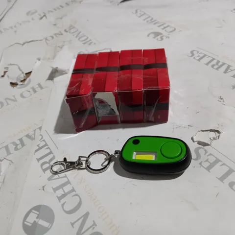 APPROX 4 MICRO GUARD KEY CHAIN ALARM & COB LED FLASHLIGHT