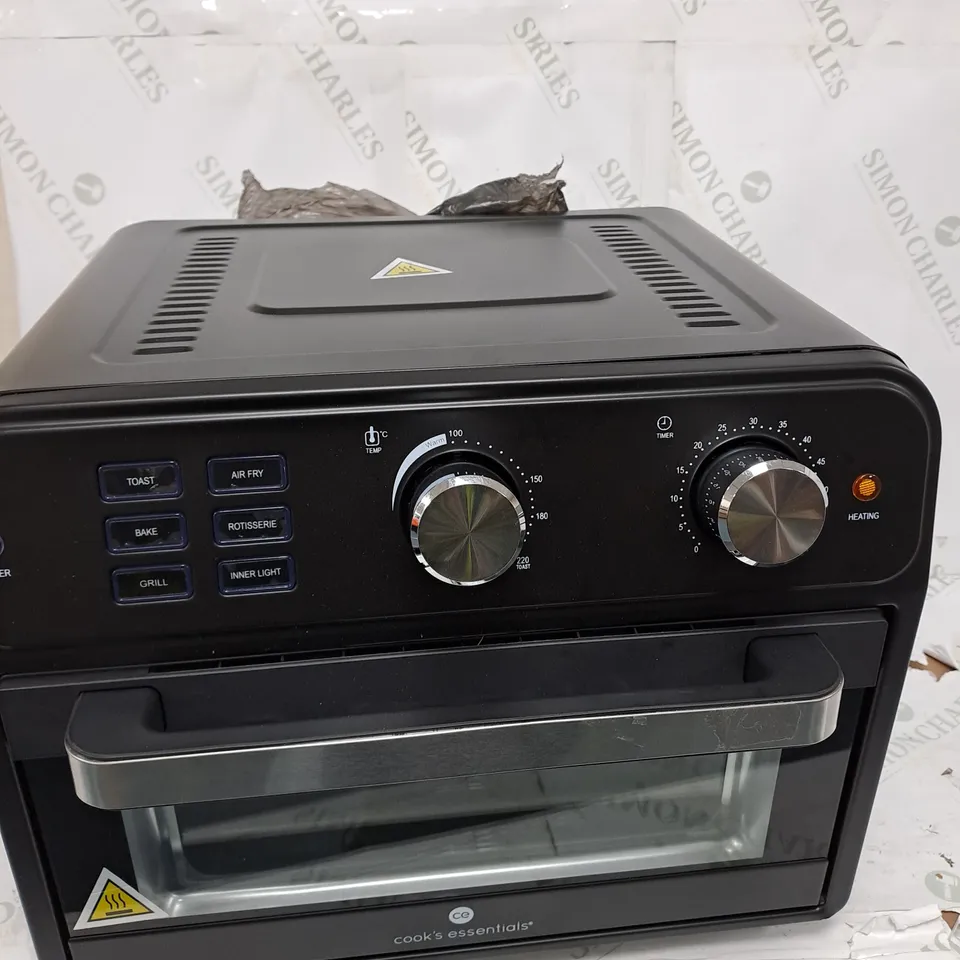 COOK'S ESSENTIAL 21-LITRE AIRFRYER OVEN IN BLACK