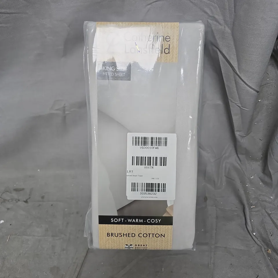 CATHERINE LANSFIELD KING SIZE FITTED SHEET IN GREY