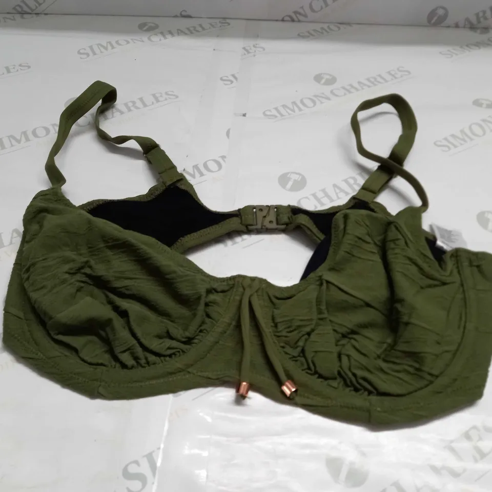 FANTASIE BEACH WAVES BIKINI TOP IN GREEN - UK 36E