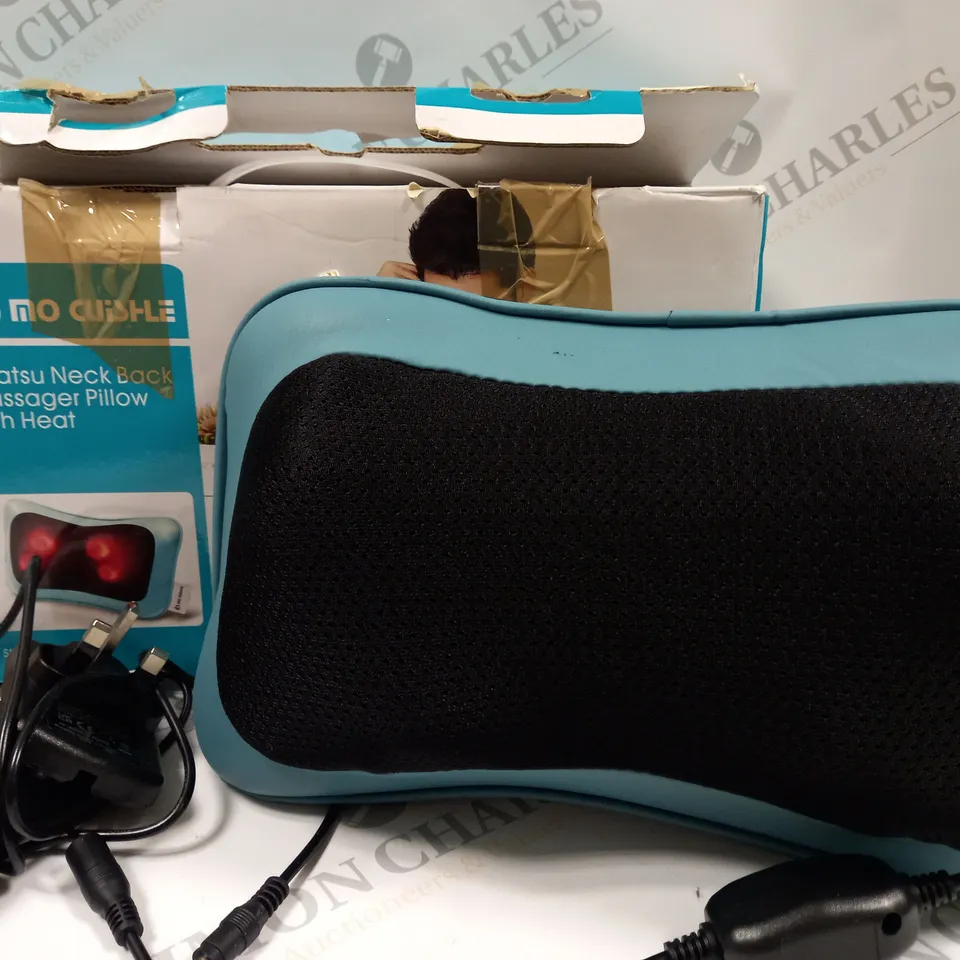 BOXED MO CUISHLE SHIATSU NECK/BACK HEAT MASSAGE PILLOW 