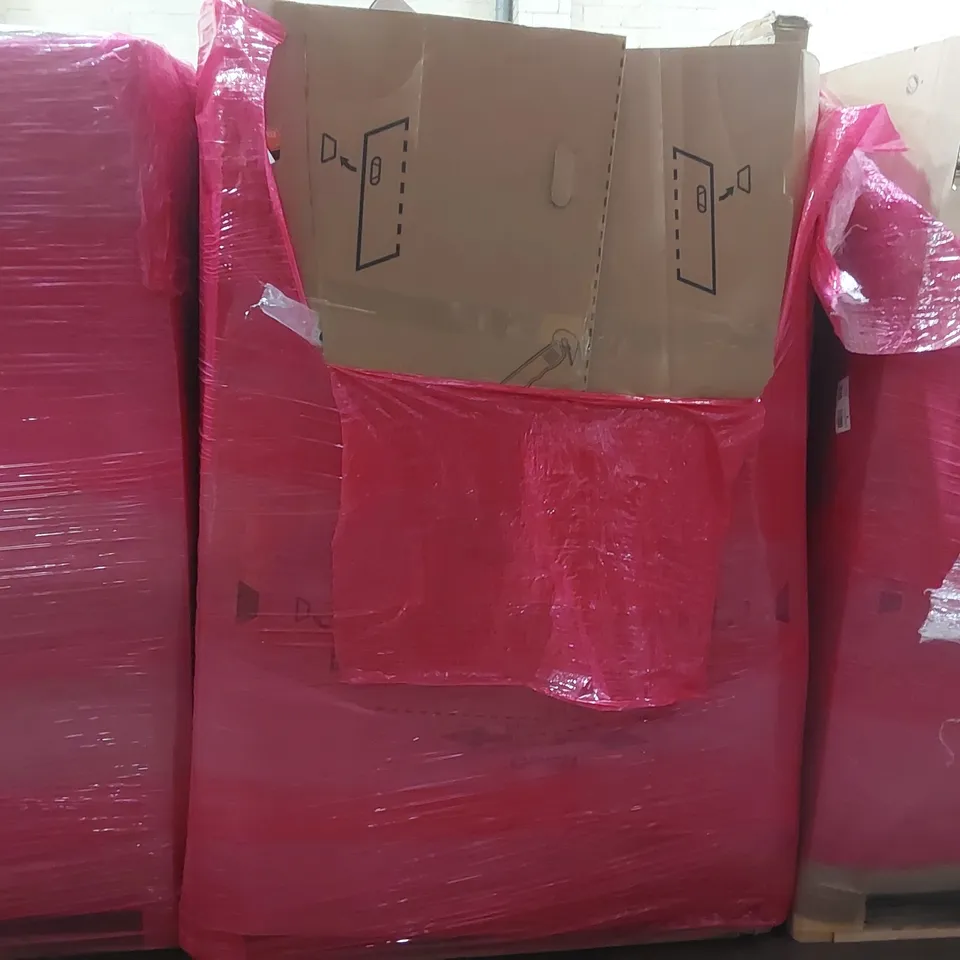 PALLET OF ASSORTED ITEMS INCLUDING: STAINLESS STEEL FAUCET, COMFORT CHAIR CUSHION, LED AQUARIUM LIGHT, BUG-A-SALT BUG GUN ECT