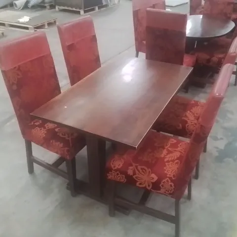 PUB RESTAURANT DINING TABLE WITH 4 CHAIRS