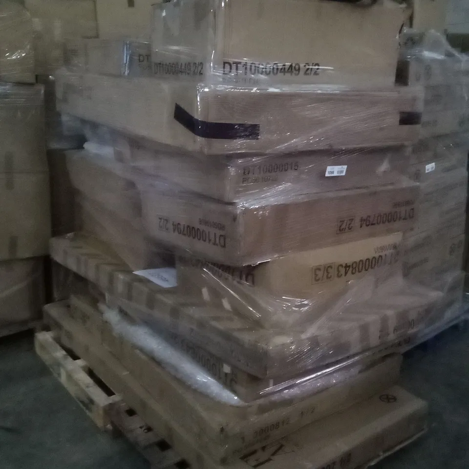 PALLET OF ASSORTED BOXED DINING TABLE PARTS