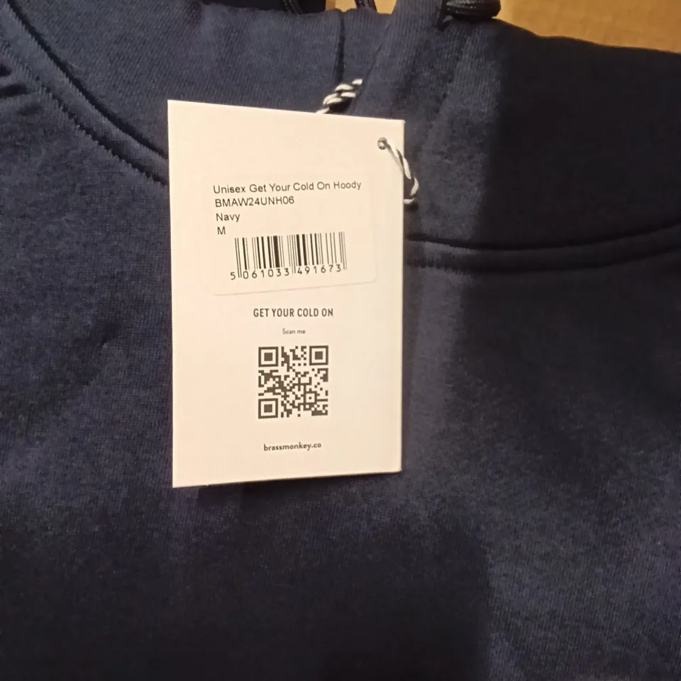 BRAND NEW BRASS MONKEY HOODIES - NAVY SIZE MEDIUM APPROXIMATELY 10