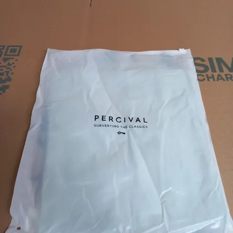 PERCIVAL MEKIN OVERSIZED T SHIRT – SAGE – ORGANIC COTTON – UK S 