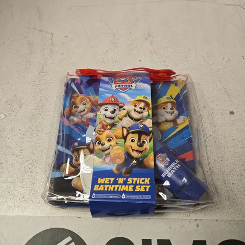PAW PATROL WET 'N' STICK BATHTIME SET – SEALED PACKAGING