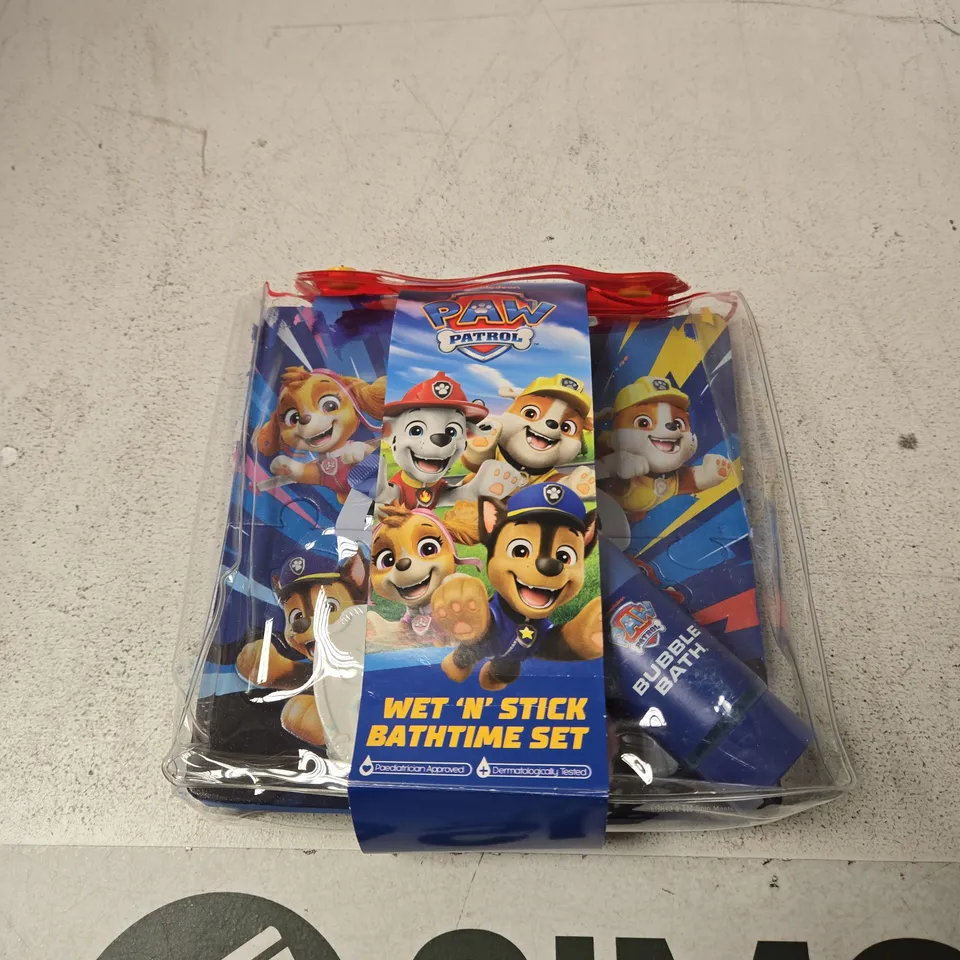 PAW PATROL WET 'N' STICK BATHTIME SET – SEALED PACKAGING