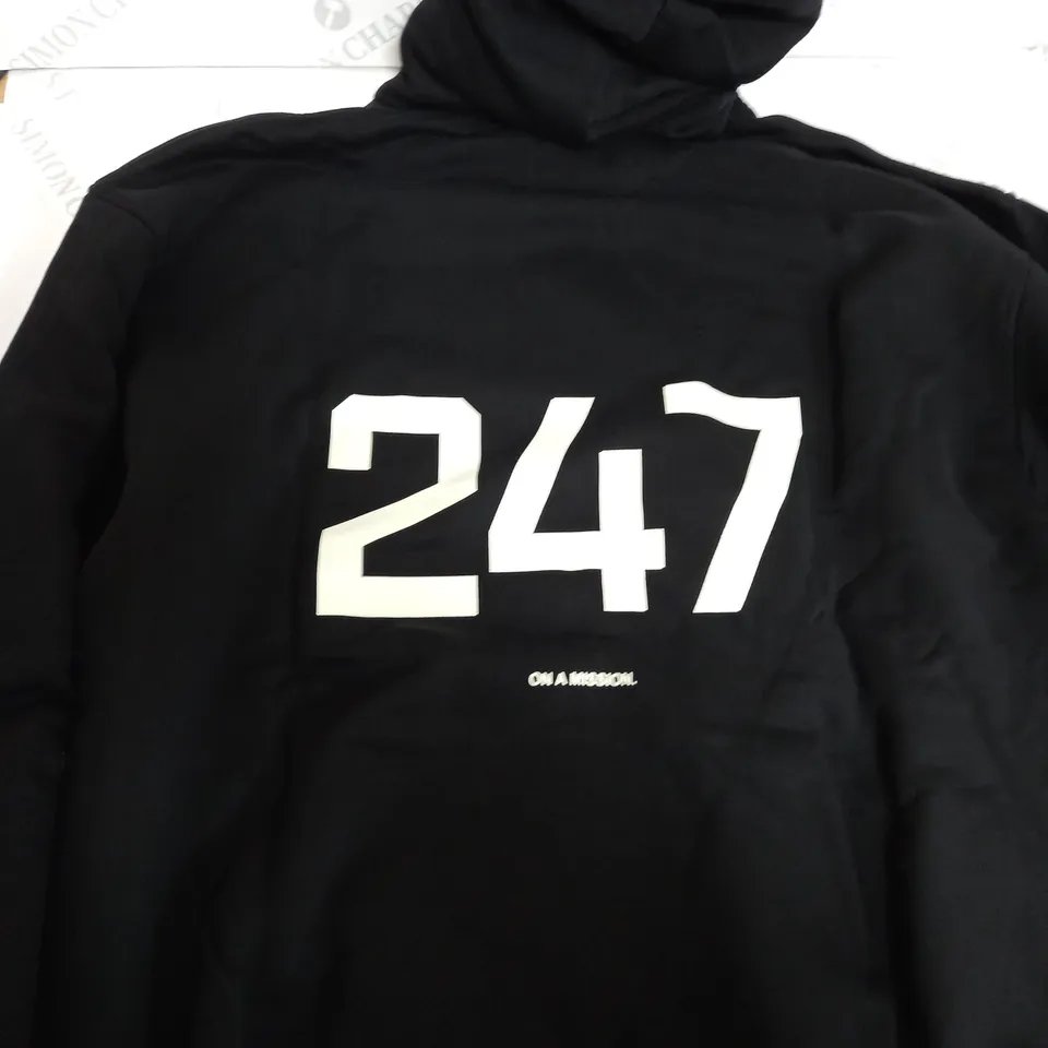 REPRESENT 24/7 CLUB BLACK HOODIE - LARGE