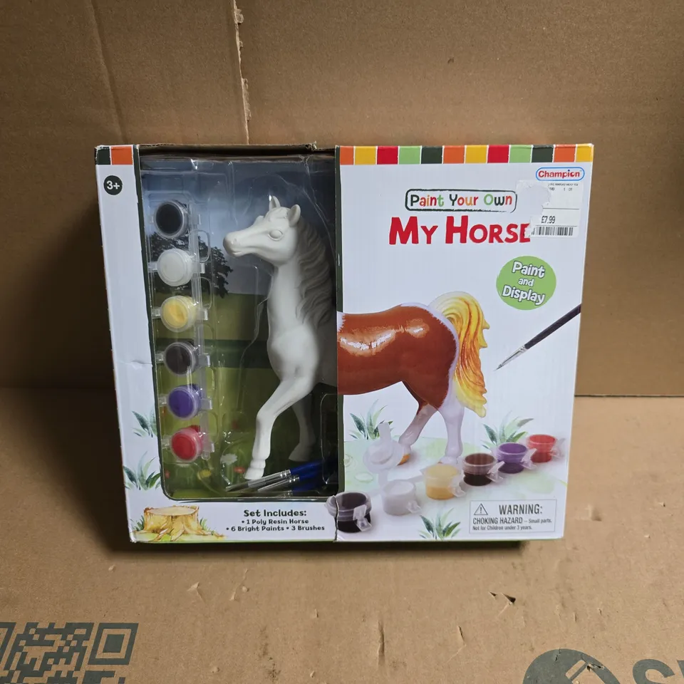 PAINT YOUR OWN MY HORSE – HORSE PAINTING KIT WITH PAINTS & BRUSHES (3+)