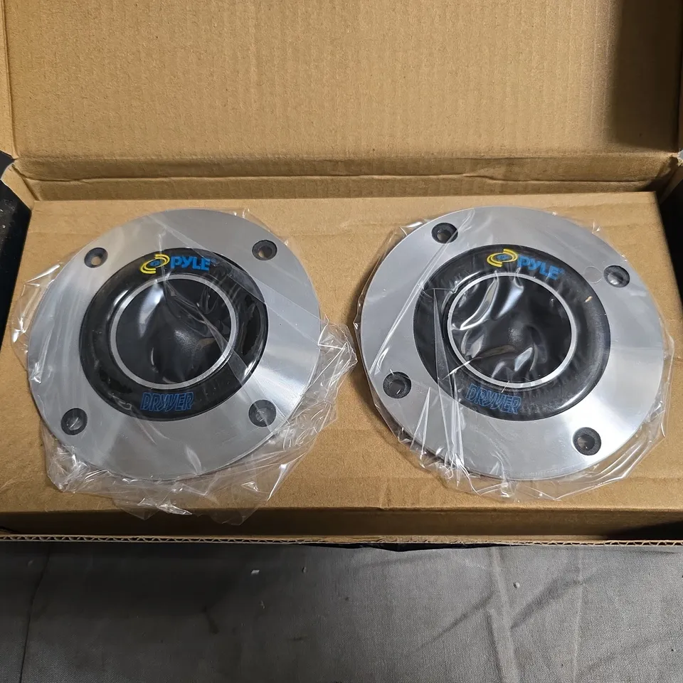 PYLE 3.75-INCH ALUMINUM BULLET TITANIUM HORN TWEETER PAIR (PDBT19)