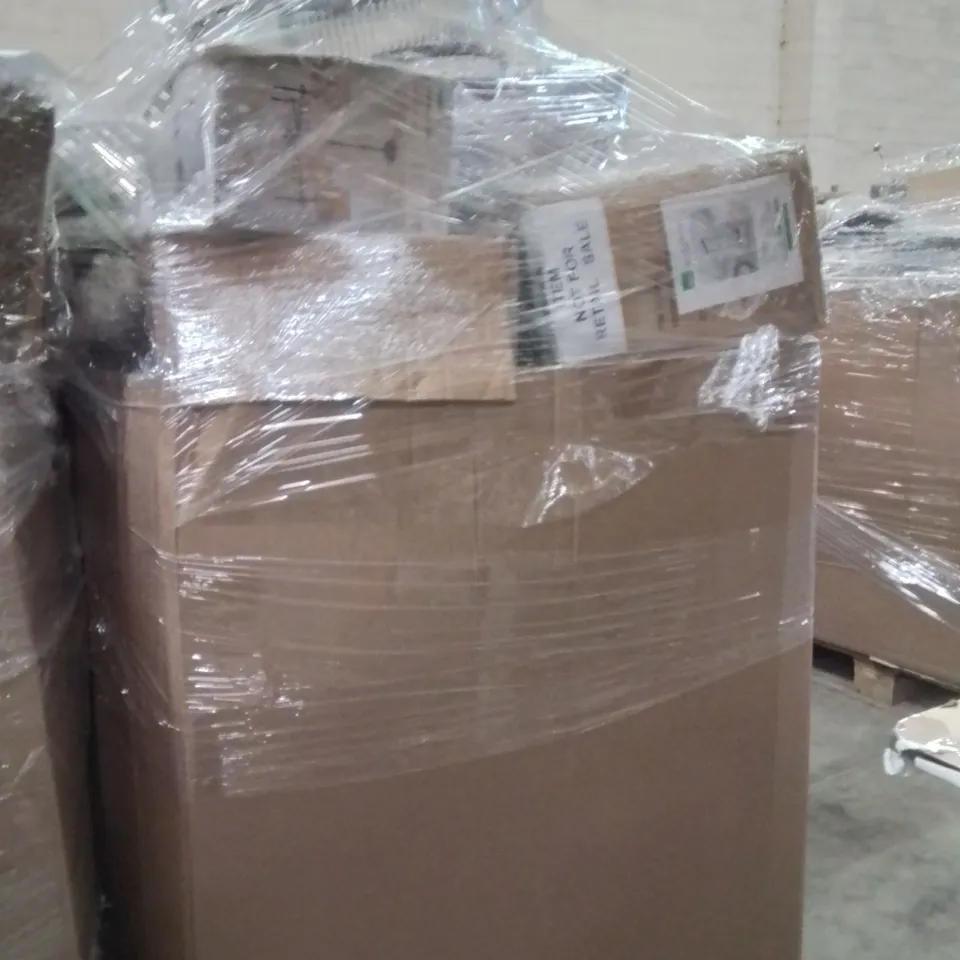 PALLET TO CONTAIN A LARGE QUANTITY OF ASSORTED LIGHT PRODUCTS TO INCLUDE,CHANDELIER,4 LIGHT CEILING FITTING,FLOOR LAMP 