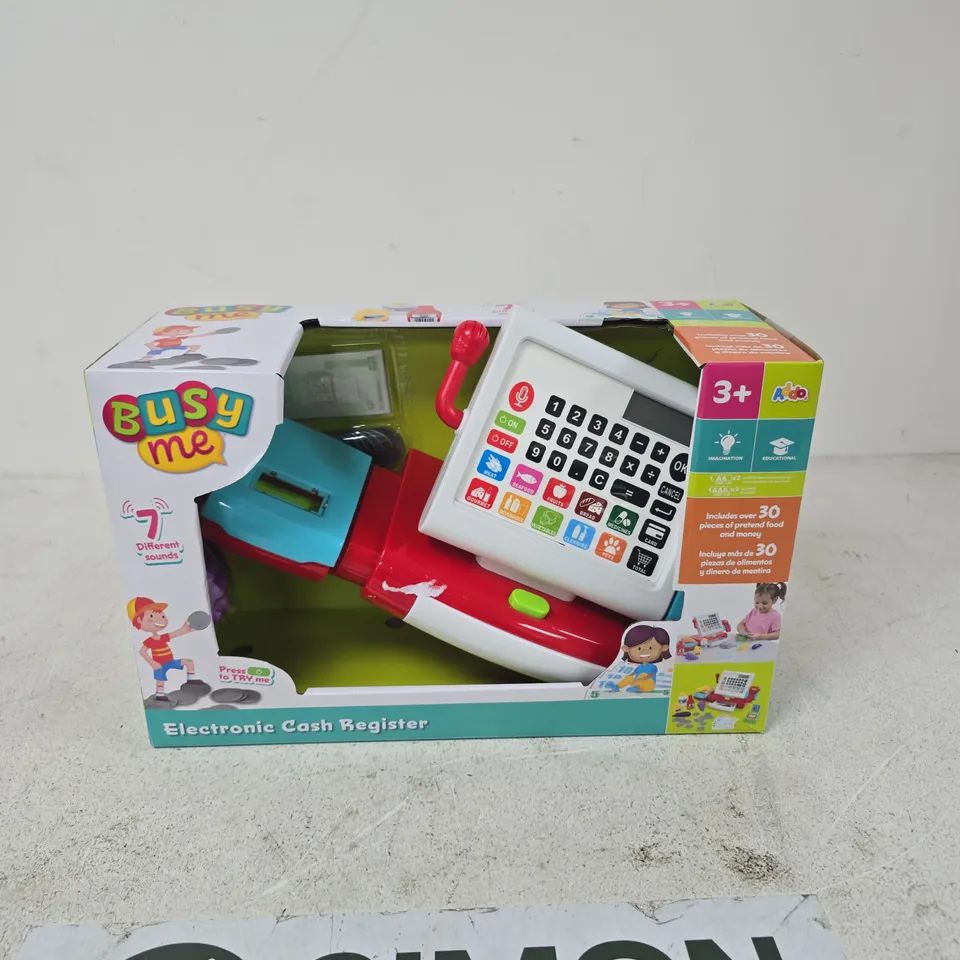 BUSY ME ELECTRONIC CASH REGISTER TOY 