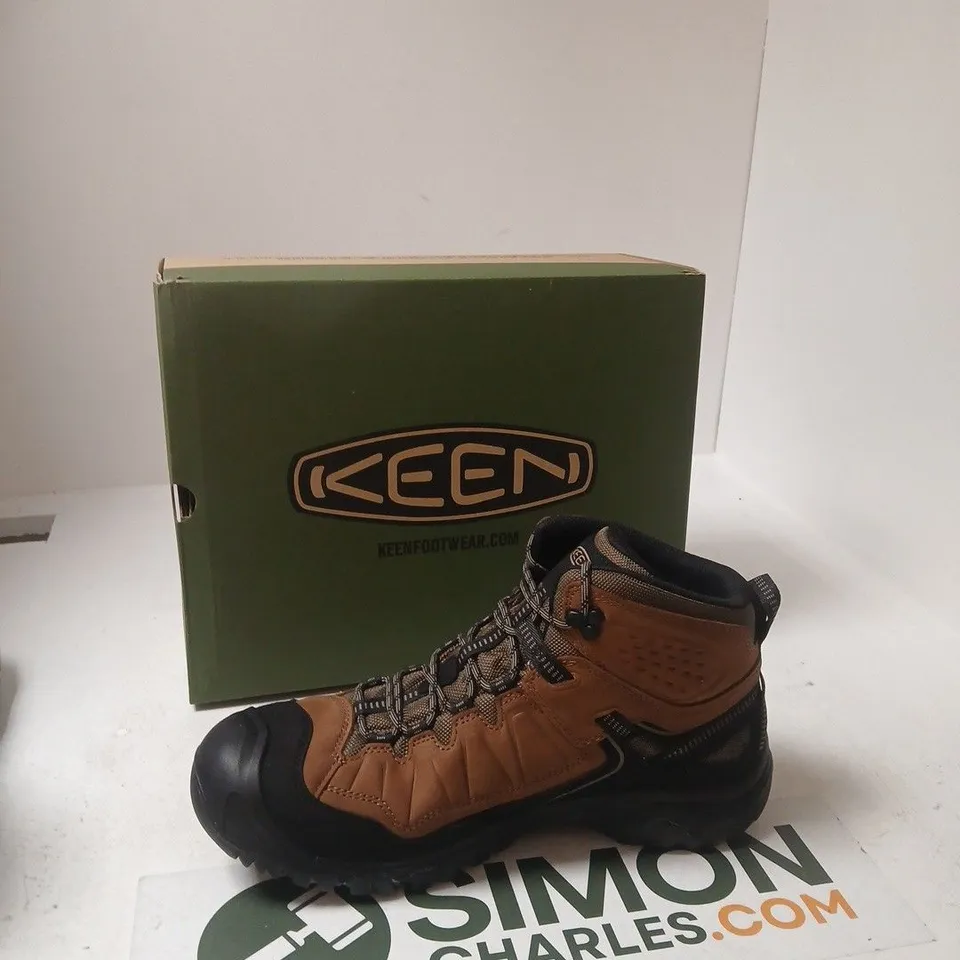 KEEN TARGHEE IV MID WP MEN'S HIKING BOOTS - BISON/BLACK, US 13 (UK 12)