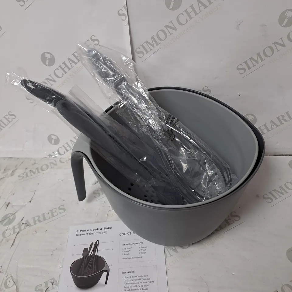 COOK'S ESSENTIALS 5 PIECE COOK & BAKE UTENSILS