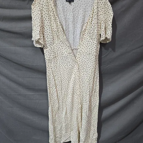 NOBODY'S CHILD CREAM POLKA DOT DRESS – WOMEN'S, SIZE 10
