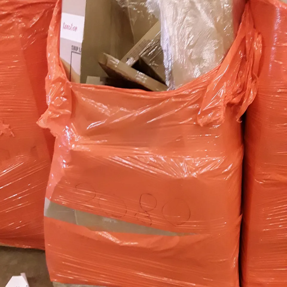 PALLET OF ASSORTED PRODUCTS INCLUDING TOILET SEAT, QUEEN RAISED AIR BED, 45M WASHING LINE, 3 TIER UTILITY CART, MAGNETIC KNIFE HOLDER