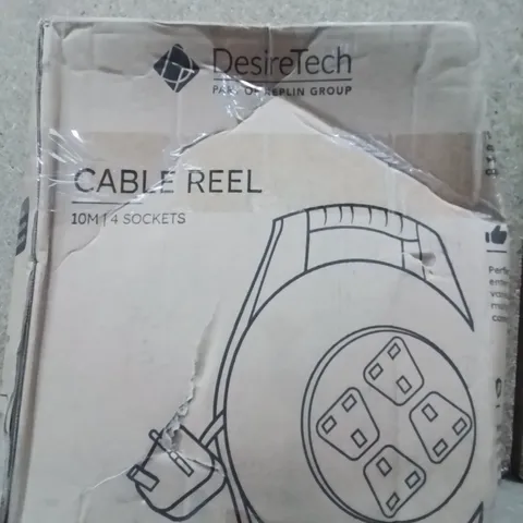 BOXED 10M CABLE REEL WITH 4 SOCKETS