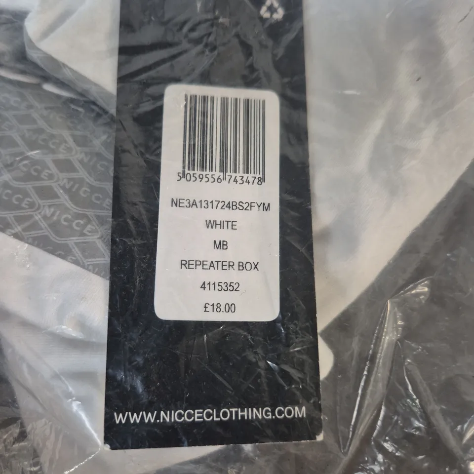 NICCE WHITE REPEATER BOX SHIRT SIZE M