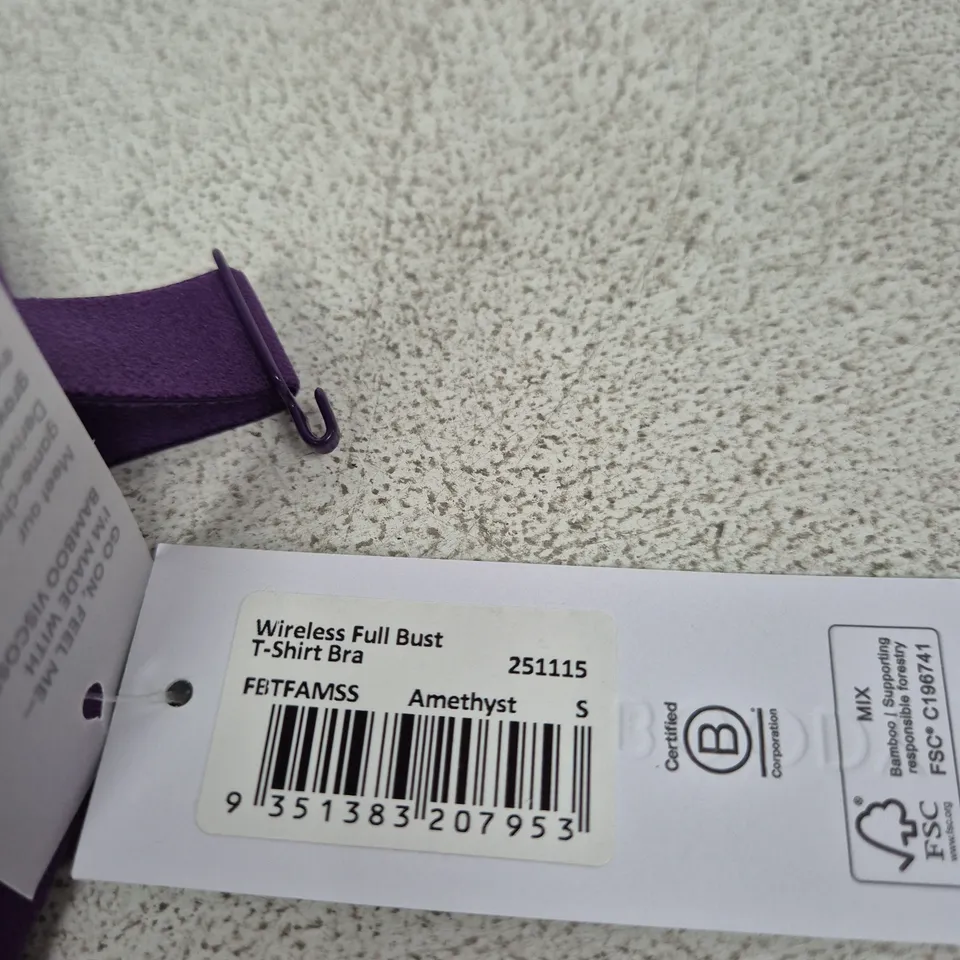 BOODY WIRELESS FULL BUST T-SHIRT BRA – AMETHYST, UK S