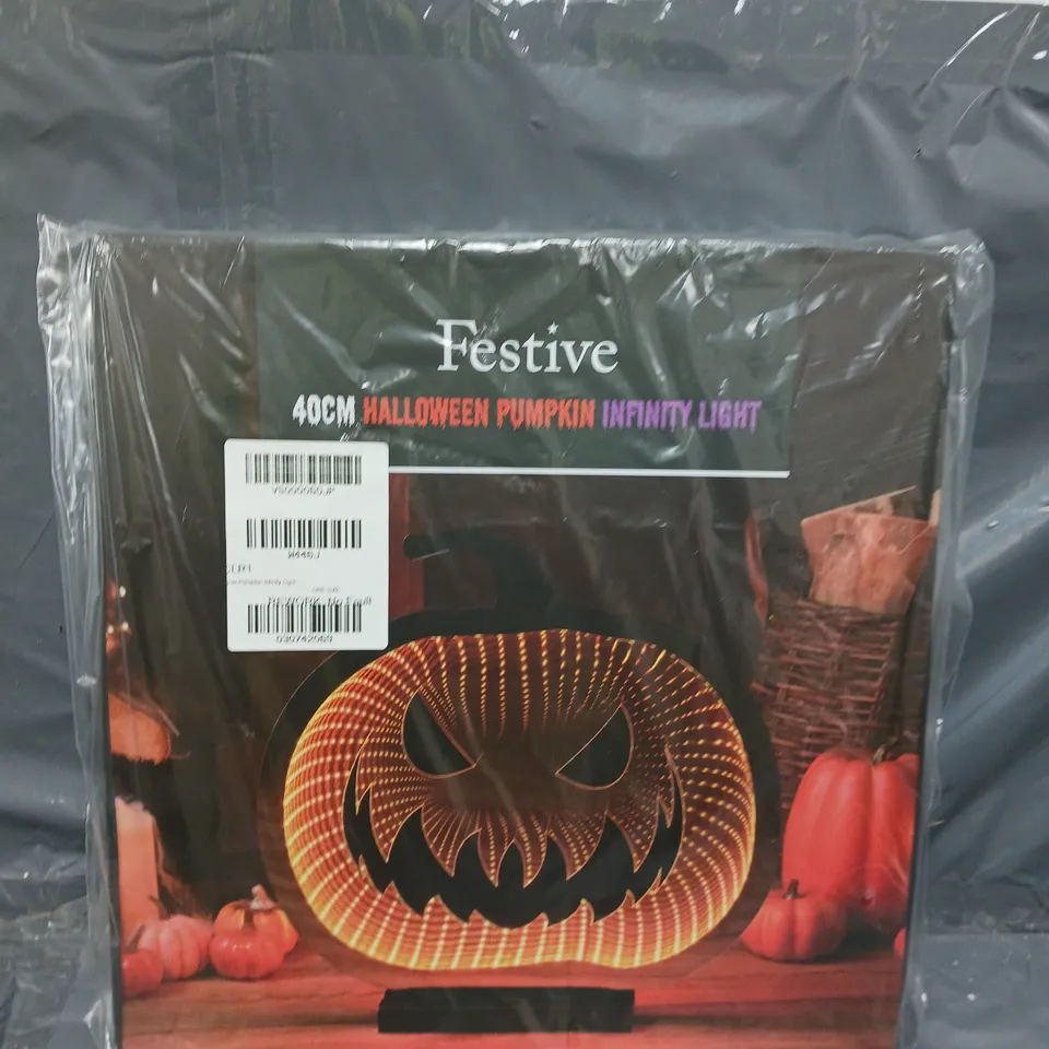 40 CM PUMPKIN INFINITY HALLOWEEN LIGHT RRP £34