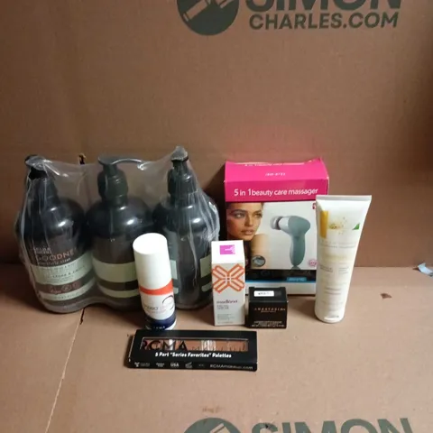 APPROXIMATEY 20 ASSORTED HEALTH AND BEAUTY PRODUCTS TO INCLUDE - RCMA MAKE UP PALETTE - BAYLIS & HARDING HAND AND BODY LOTION AND MADKIND FACE SERUM