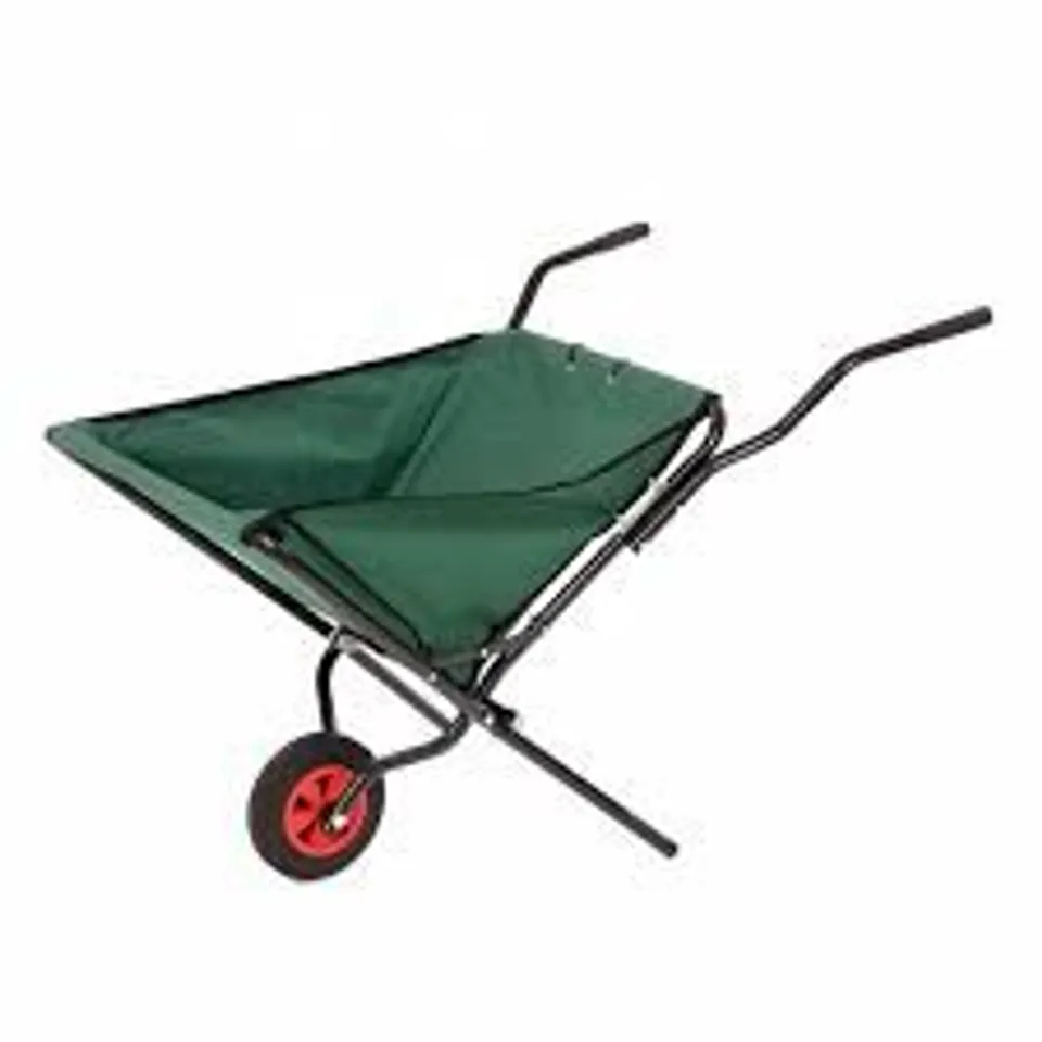 BOXED OYPLA LIGHTWEIGHT FOLDING GARDEN WHEELBARROW