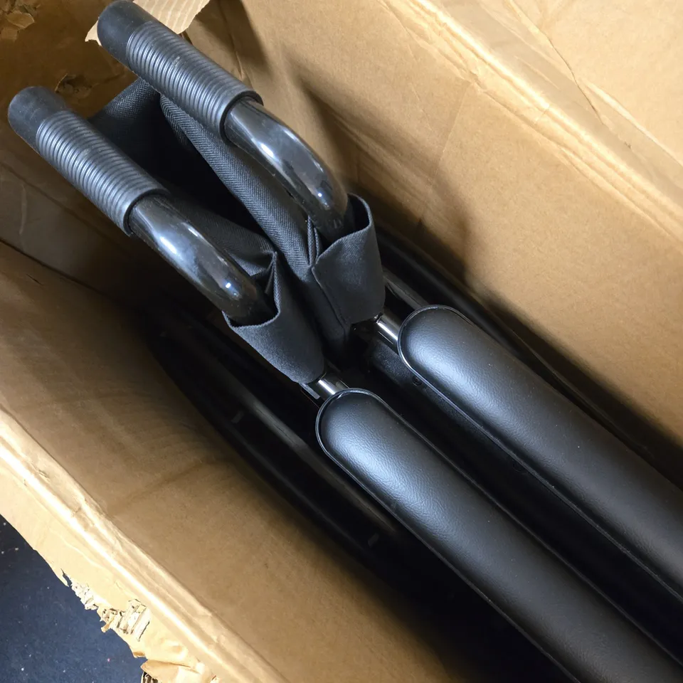 BLACK FOLDING WHEELCHAIR