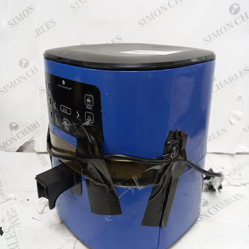 OUTLET COOK'S ESSENTIALS 4.0L AIR FRYER WITH DIGITAL VIEWING SCREEN - SAPPHIRE
