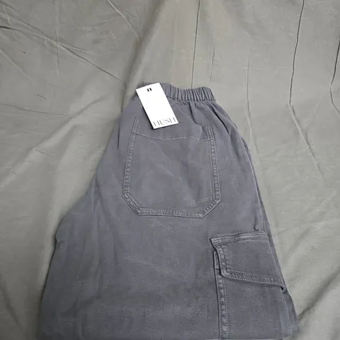 HUSH AVA WASHED CARGO TROUSERS SIZE 12