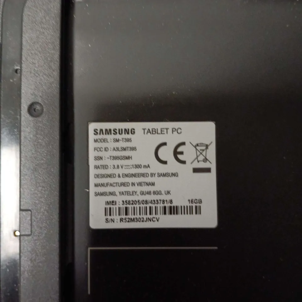 SAMSUNG TABLET PC SM-T385 – 16GB – BLACK (CELLULAR, SIM)
