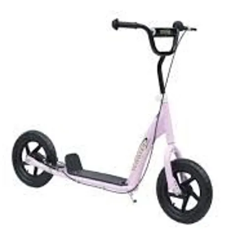 BOXED HOMCOM TEEN PUSH SCOOTER KIDS CHILDREN STUNT SCOOTER W/ 12" EVA TYRES, PINK