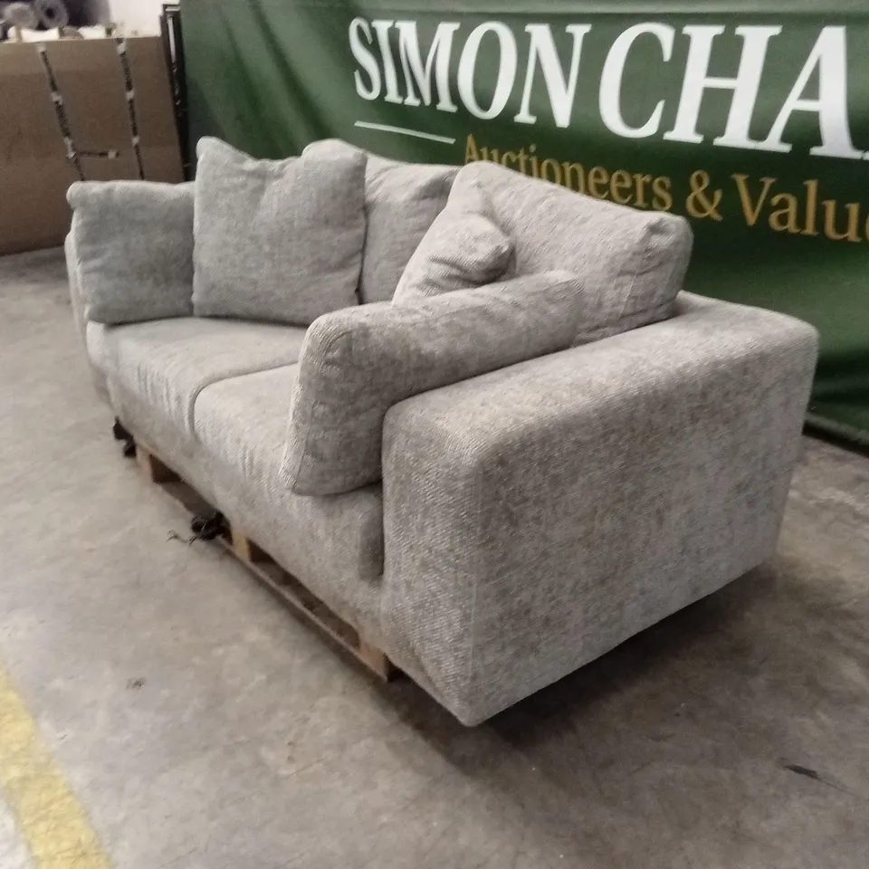 AVENA 3 SEATER FABRIC SOFA - GREY RRP £899