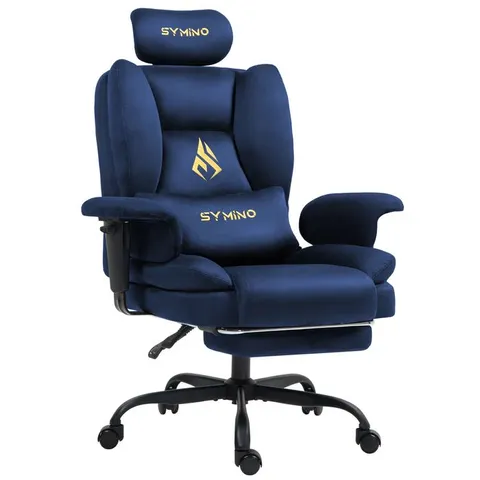 BOXED SYMINO SOFA GAMING CHAIR IN DARK BLUE - COLLECTION ONLY
