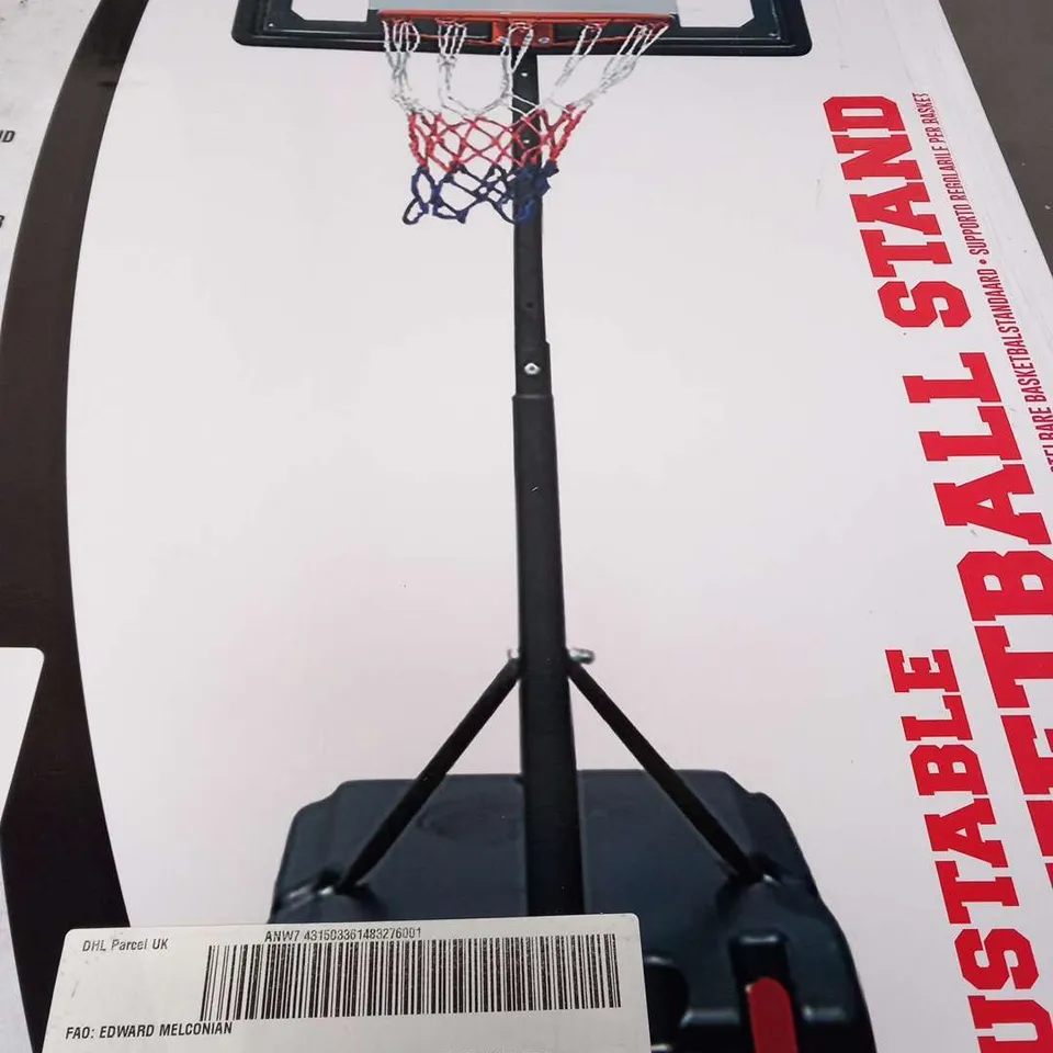 BOXED THORPE SPORTS ADJUSTABLE BASKETBALL STAND