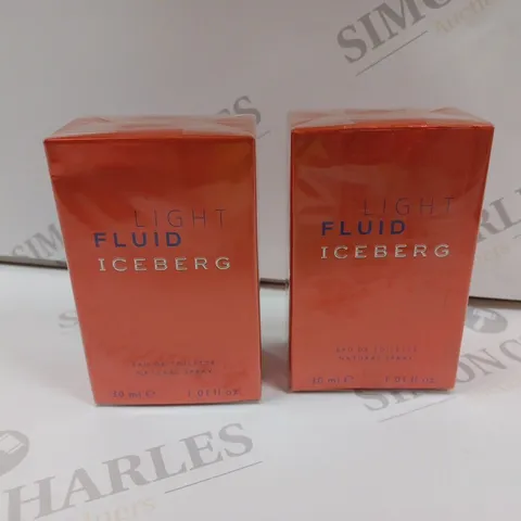 APPROXIMATELY 20 CELLOPHANE WRAPPED LIGHT FLUID ICEBERG EAU DE TOILETTE 30ML